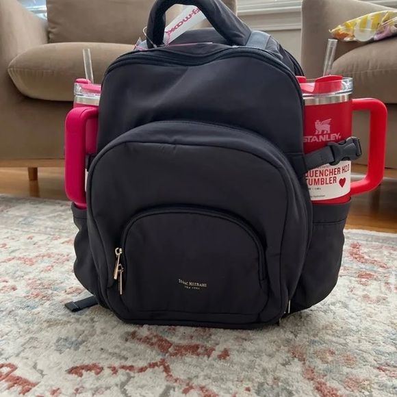 Isaac Mizrahi Backpack GREY Tik Tok Stanley Bag - Picture 5 of 5